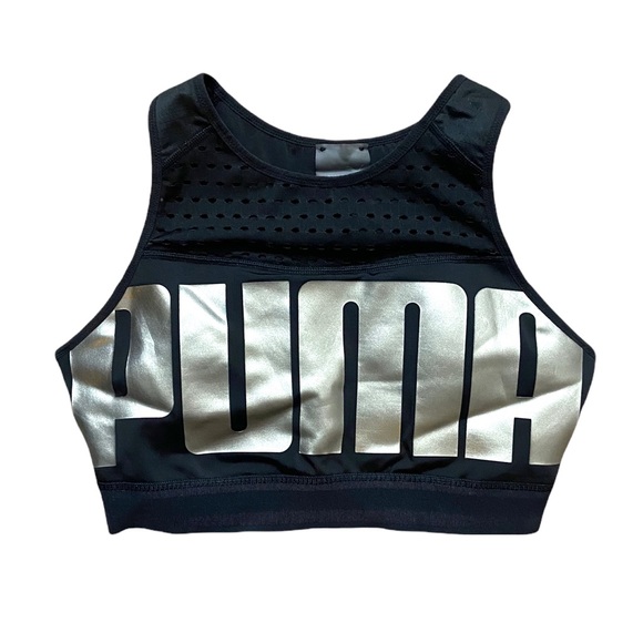 Puma Other - PUMA BLACK METALLIC ASH SPORTS BRA Size XL